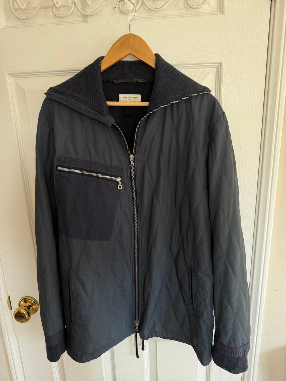 DRIES VAN NOTEN Men's Quilted Jacket Size M